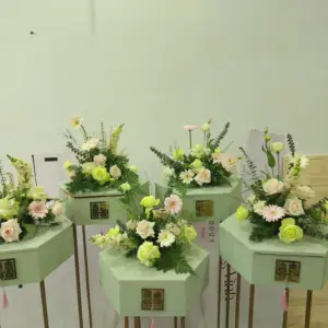 5 Mâm quả cắm hoa tươi tone xanh