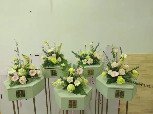 5 Mâm quả cắm hoa tươi tone xanh
