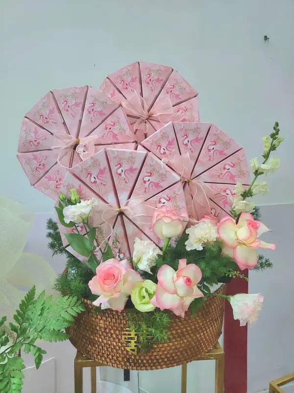 6 Mâm quả hiện đại tone hồng - Hình ảnh 4